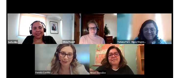 UN-GGIM: Américas celebró su primer conversatorio virtual, enfocado en los retos y oportunidades del liderazgo femenino en el ámbito geoespacial.