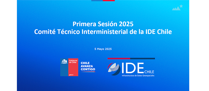 IDE Chile realiza primera sesión anual del Comité Técnico Interministerial 2025